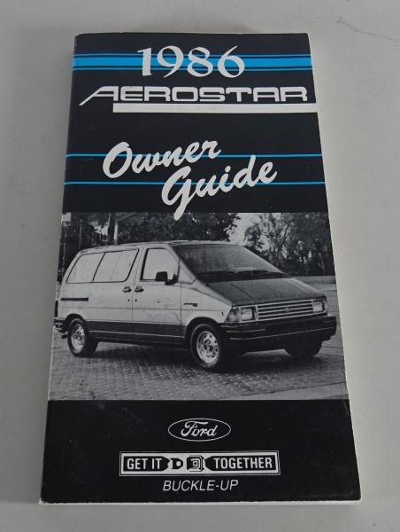 Owner´s Manual / Handbook Ford Aerostar Stand 1986