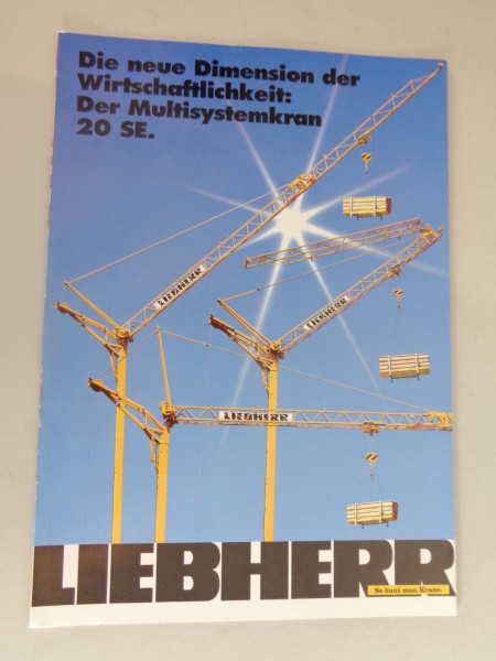 Prospekt / Broschüre Liebherr der Multisystemkran 20 SE Stand 09/1994