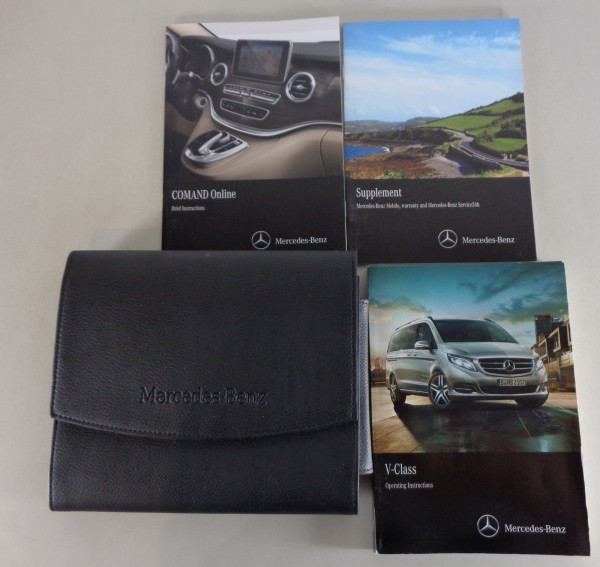 Owner's Manual / Handbook + Wallet Mercedes Benz V-Class W447 from 07/2014