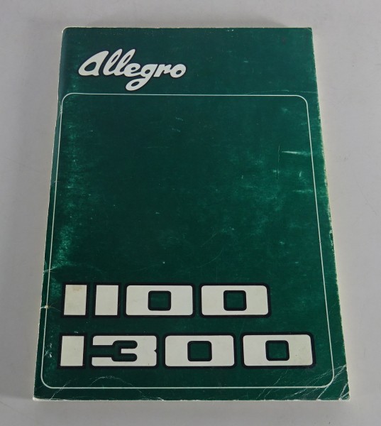 Owner´s Manual / Handbook Austin Allegro 1100 + 1300 from 04/1973