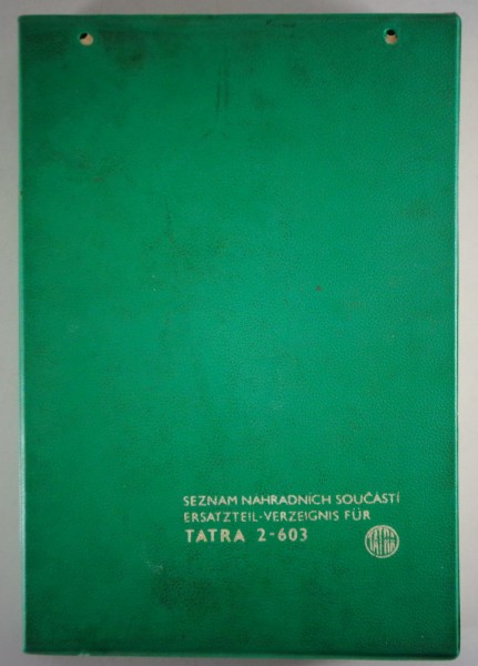 Teilekatalog / Ersatzteilliste Tatra 603-2 V8 Stand 1994