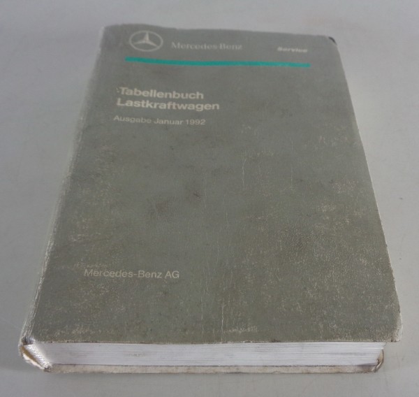 Tabellenbuch Mercedes Benz LKW 709 809 814 817 914 917 1114 1117 1120...von 1992