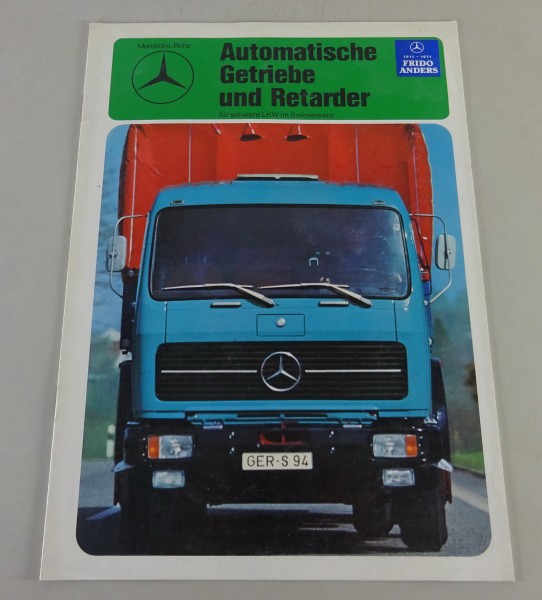 Prospekt Mercedes-Benz Automatik Getriebe für Schwere LKW im Soloverkehr - 1975