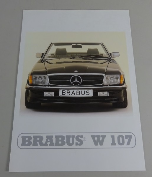 Prospekt / Broschüre Brabus Mercedes-Benz 300 SL R107