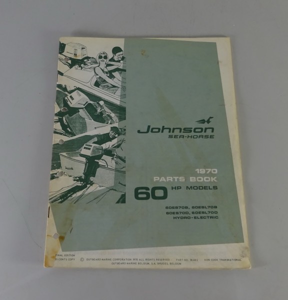Teilekatalog OMC Johnson Outboards 60 PS Models Stand 1970