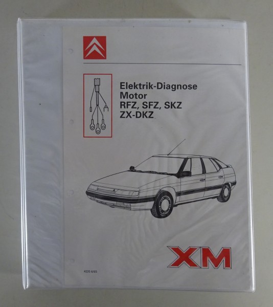 Werkstatthandbuch Elektrik-Diagnose Motor Citroen XM Typ Y3 Stand 06/1993