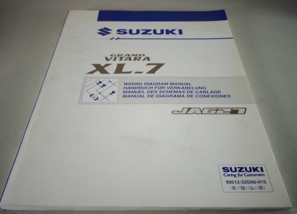 Werkstatthandbuch Elektrik / Schaltpläne Suzuki Grand Vitara / XL7 Stand 07/2001