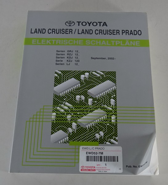 Werkstatthandbuch Elektrik Toyota Land Cruiser / Land Cruiser Prado Stand 2002
