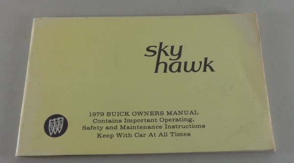 Betriebsanleitung Buick Skyhawk von 1979