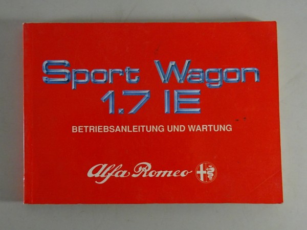 Betriebsanleitung / Handbuch Alfa Romeo 33 Sport Wagon 1.7 IE + 4x4 Stand 7/1990