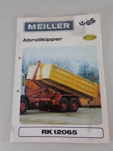 Prospekt / Broschüre Meiller Abrollkipper RK 12065