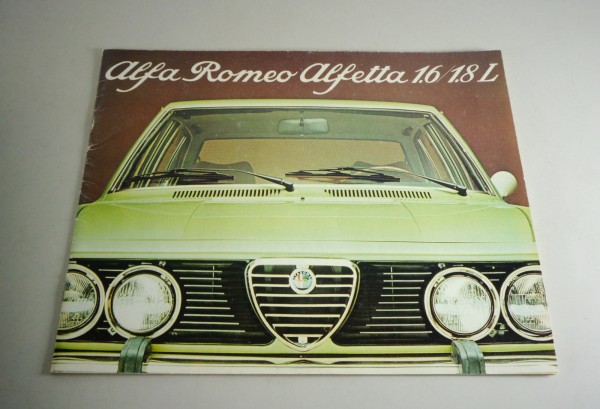 Prospekt / Broschüre Alfa Romeo Alfetta 1,6 / 1,8 L deutsch Stand 07/1979