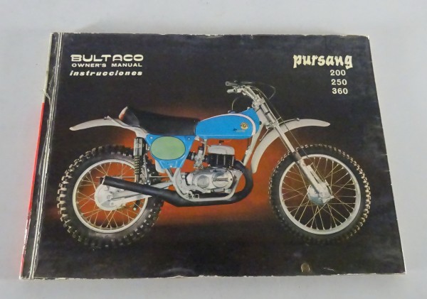 Betriebsanleitung / Handbuch Bultaco Pursang 200 / 250 / 360 Stand 1974