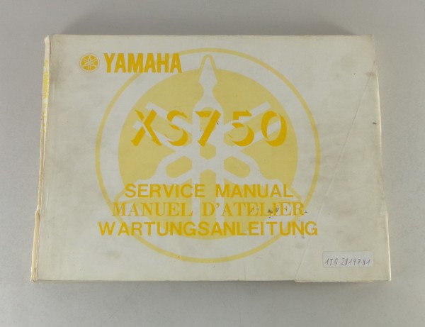 Werkstatthandbuch / Workshop Manual Yamaha XS 750 von 1976