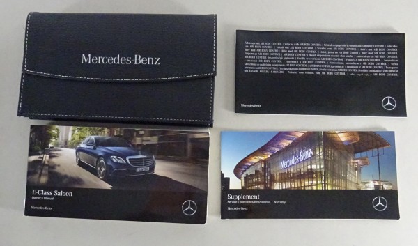 Owner's Manual + Wallet Mercedes Benz E-Class Saloon W213 from 2016