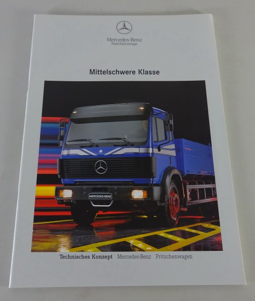 Prospekt Mercedes-Benz Mittelschwere Klasse / MK Pritschenwagen Stand 04/1992