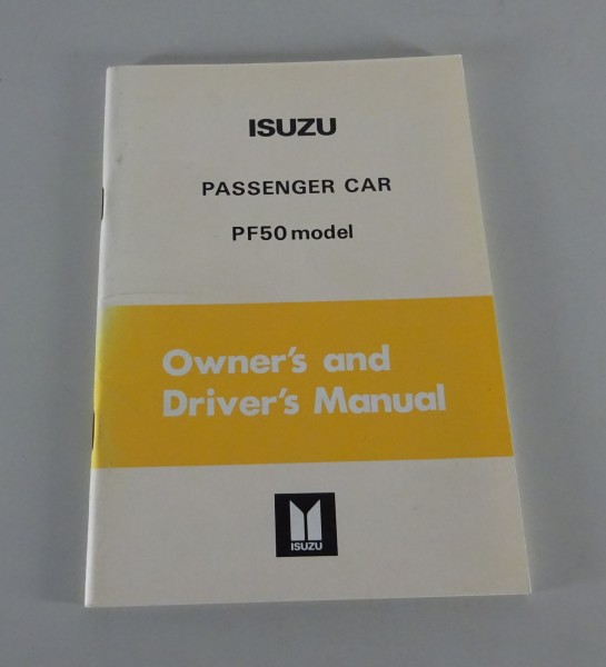 Owner's Manual / Handbook Isuzu Gemini PF50 from 10/1977