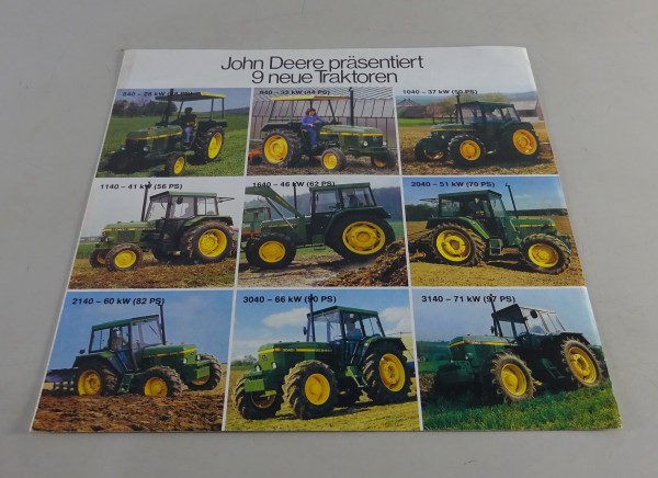Faltprospekt ,,Die Spitzenbrecher" Traktoren 840 / 940 etc. Stand 08/1979