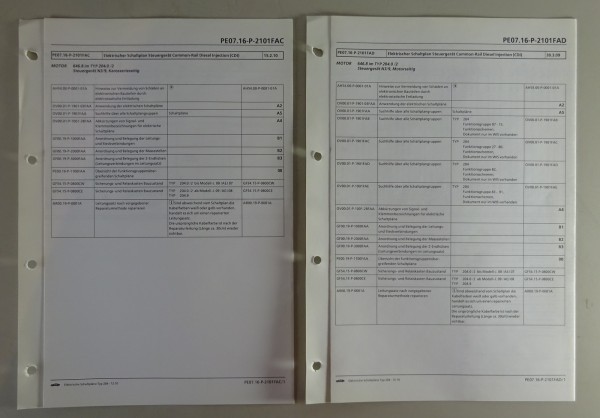 Schaltplan Mercedes-Benz W204 Common-Rail Diesel Injection Motor 646 Stand 12/10