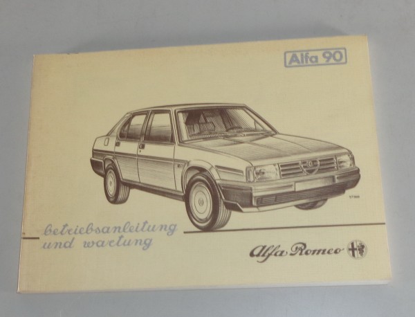 Betriebsanleitung / Handbuch Alfa Romeo Alfa 90 von 06/1985