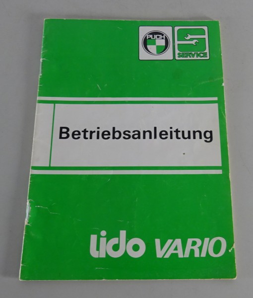 Betriebsanleitung / Handbuch Puch Lido Vario Roller Stand 05/1986