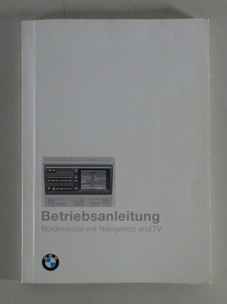Betriebsanleitung Bordmonitor für BMW 5er + 7er + 8er von 09/1995