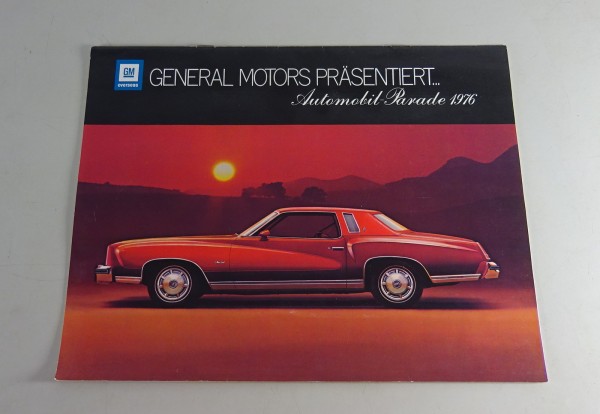 Prospekt / Broschüre GM-Programm Chevrolet, Pontiac, Buick, Cadillac Stand 1976