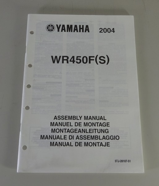 Montageanleitung / Assembly Manual Yamaha WR 450 F (S) von 2004