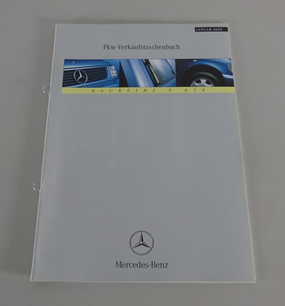 Verkaufstaschenbuch Mercedes-Benz V-Klasse W638 Stand 01/2002