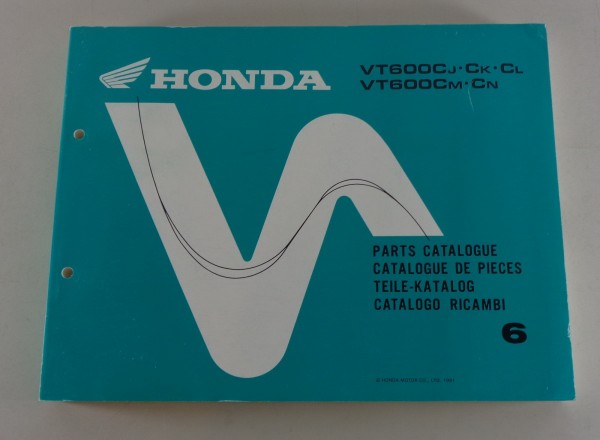 Teilekatalog / Parts Catalog Honda VT 600 C Shadow Stand 1991