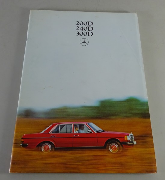 Prospekt / Broschüre Mercedes-Benz W123 200 D / 240 D / 300 D Stand 06/1980