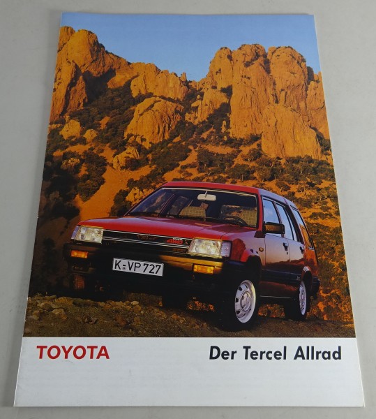 Prospekt / Broschüre Toyota Tercel Allrad Stand 08/1985