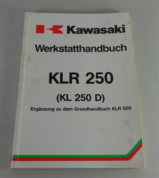 Werkstatthandbuch Nachtrag Kawasaki KLR 250 / KL 250 D Stand 11/1984