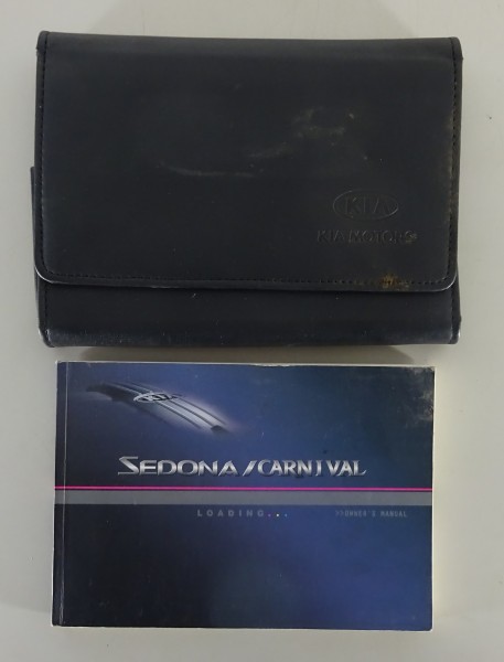 Owner's Manual / handbook + Wallet Kia Sedona / Carnival from 2004