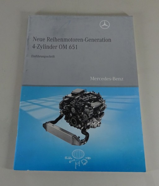 Werkstatthandbuch Einführungsschrift Mercedes 4 Zylinder Motor OM 651 CDi - 2008