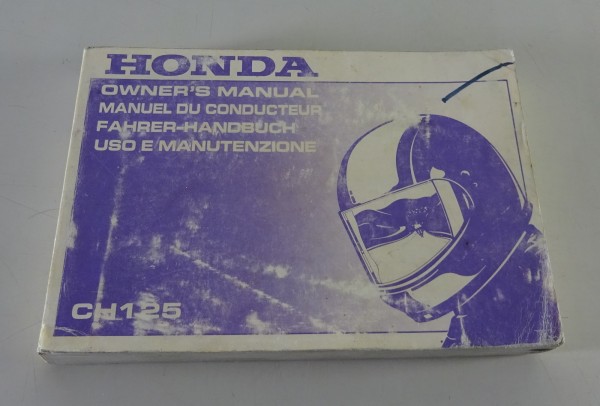 Betriebsanleitung / Owner´s Manual Honda CH 125 Roller Stand 1992