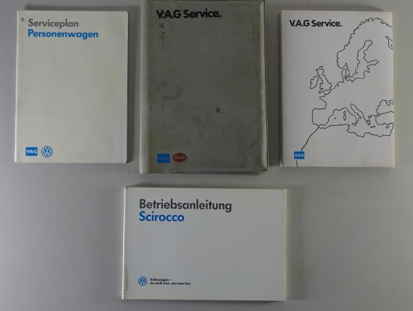 Bordmappe + Betriebsanleitung / Handbuch VW Scirocco II Typ 53b | Stand 08/1990