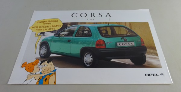 Prospektblatt Opel Corsa B City Stand 09/1994
