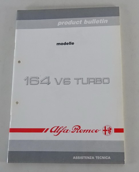 Product Bulletin / Einführungsschrift Alfa Romeo 164 V6 Turbo von 10/1990