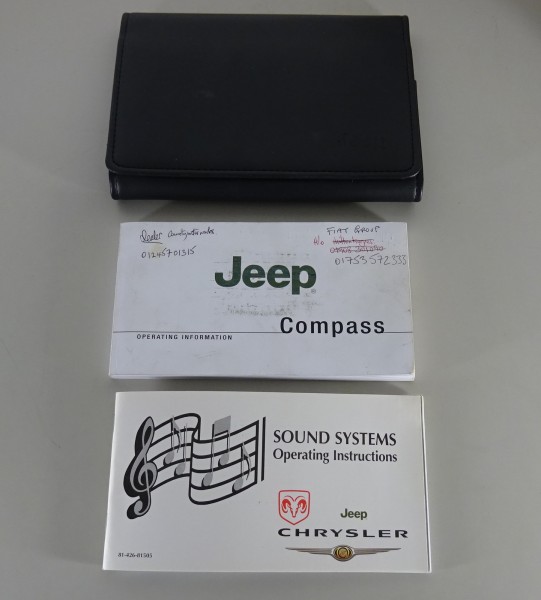 Owner's Manual / Handbook + Wallet Jeep Compass 1. Generation printed 2008
