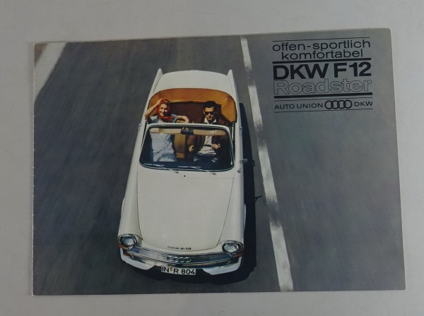 Prospekt / Broschüre DKW F12 Roadster von 1964