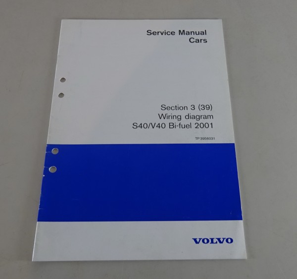 Workshop Manual Volvo S40 / V40 Bi-fuel Wiring Diagram from 2001