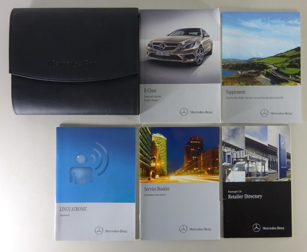 Owner's Manual + Wallet Mercedes Benz E-Class Coupe + Cabriolet C 207 A 207 2013