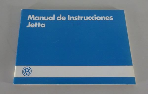 Manual de Instrucciones VW Jetta II / 2 Edición 07/1984