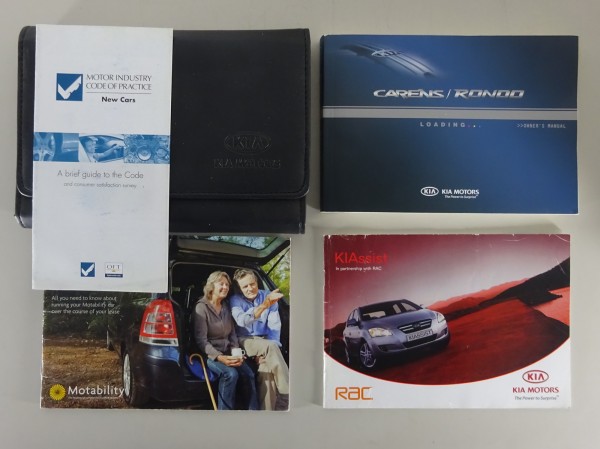 Owner's Manual / handbook + Wallet Kia Carens / Rondo from 2010