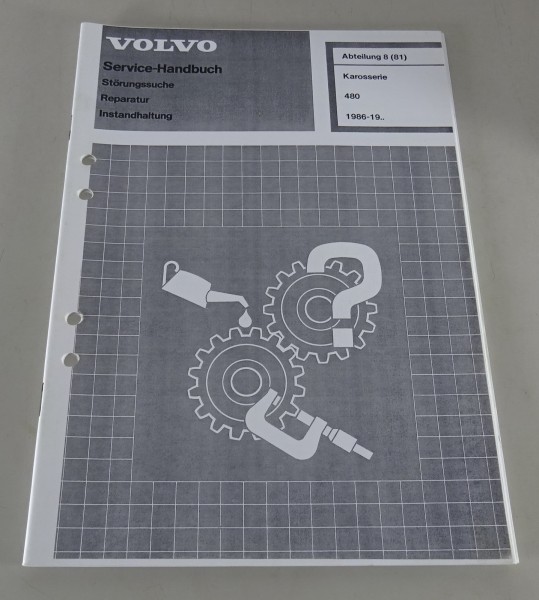Werkstatthandbuch Reparatur Volvo 480 Karosserie - ab 1986