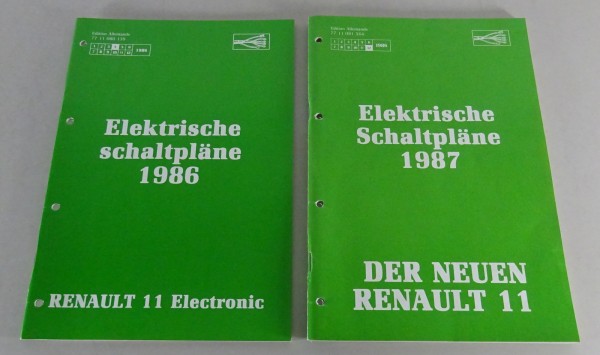 Werkstatthandbuch Stromlaufplan Schaltplan Renault 11 R11 Stand 1986 - 1987