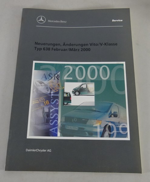 Werkstatthandbuch Neuerungen Änderungen Mercedes Benz Vito 638, Stand 12/1999