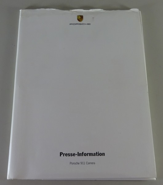 Pressemappe + CD Porsche 911 Carrera Typ 997 Stand 06/2004