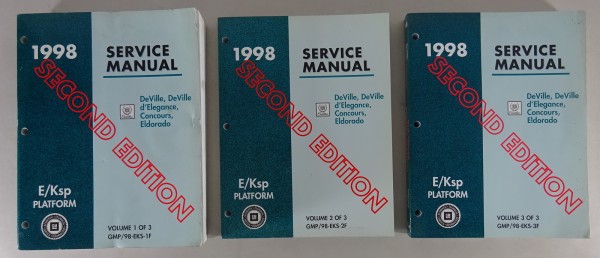 Workshop Manual Cadillac Eldorado / Deville / Deville d´Elegance Stand 1998